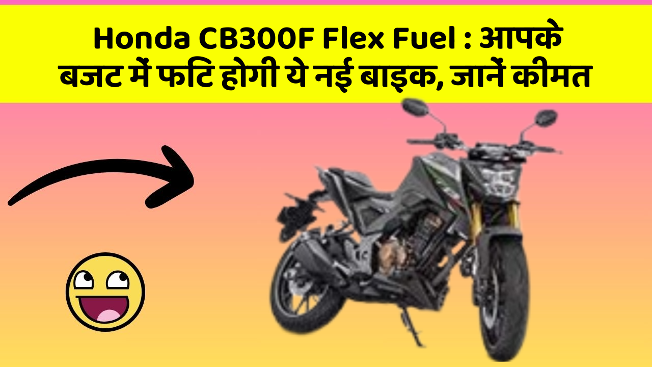 Honda CB300F Flex Fuel: आपके बजट में फिट होगी ये नई बाइक, जानें कीमत